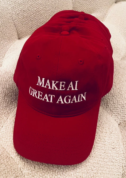 Limited Edition: Make AI Great Again Hat (red)