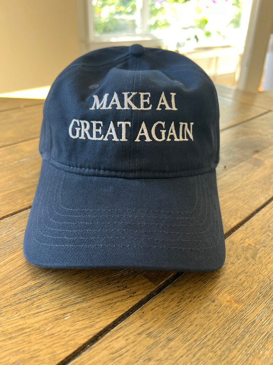 Limited Edition: Make AI Great Again Hat (blue)